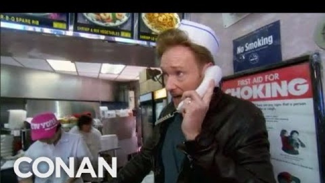 'Conan Delivers Chinese Food in NYC'