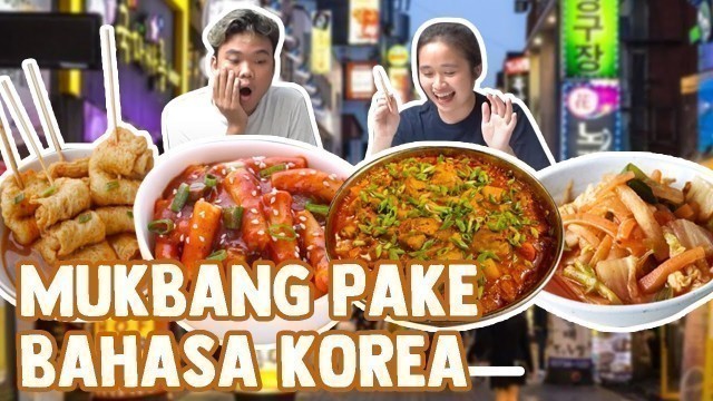 'MUKBANG KOREAN FOOD SAMA ACONG PAKE BAHASA KOREA #VLOGRITTE'