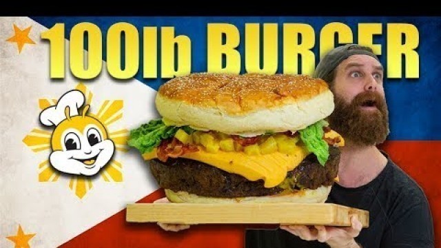 '100lb Jollibee Burger -Epic Meal Time'