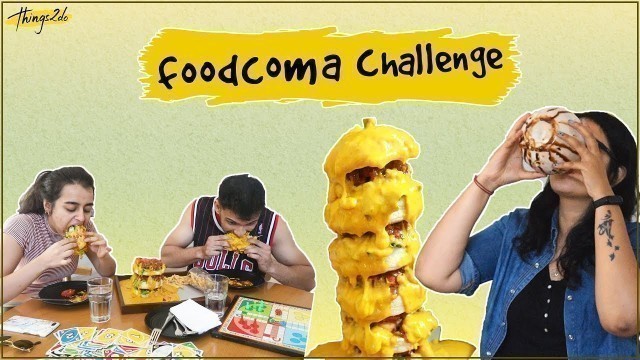 'FoodComa Challenge in Pune | Indian Mega Food | Momos, Burger and more'