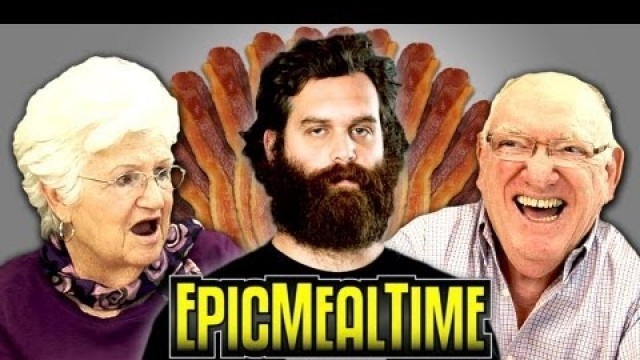 'ELDERS REACT TO EPIC MEAL TIME'