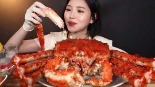 'SUB)역대급 꽉 찬 속살! 4.5Kg 대왕 킹크랩 먹방