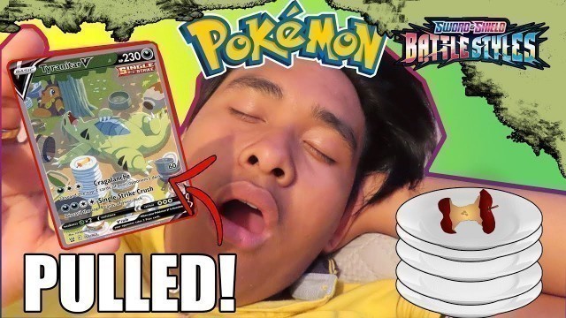 '*FOOD COMA TYRANITAR PULLED* Pokemon Battlestyles Booster Box Opening!'