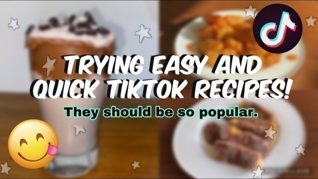 'I tried TIKTOK Recipes! *I went into food coma*'