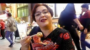 'Gyoza And Takoyaki Dotonbori Street Osaka Japan | Gay Family Mukbang (먹방) - Eating Show'