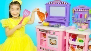 'Hana Pretend Play Cooking Fish & Chips Food Restaurant with Kitchen Toys'