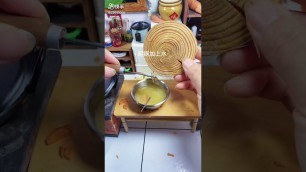 'Miniature Real Cooking Recipe | Mini Food | Mini Kitchen ミニチュアフード #Shorts'