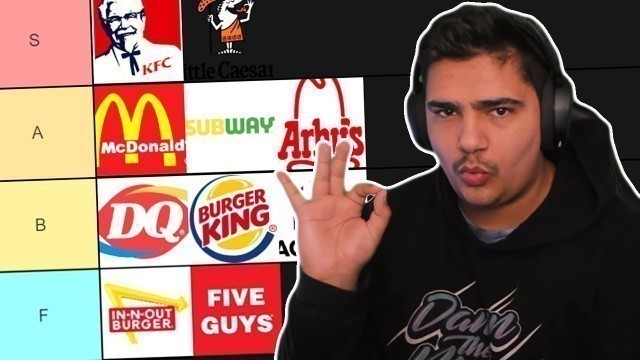 'I made the DEFINITIVE fast food tier list'