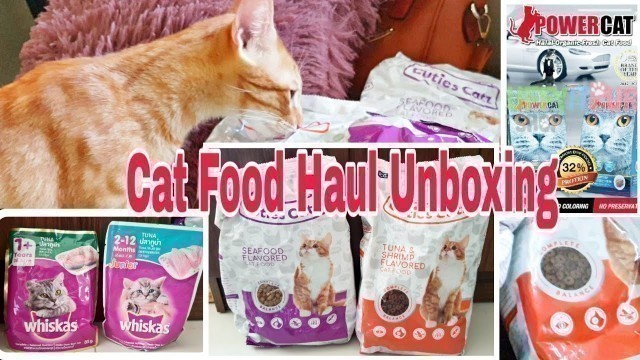 'Cat Food Haul 2020 || Unboxing from Shopee Online Shopping in the (Philippines)'