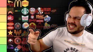 'FAST FOOD TIER LIST 2020 - Feat. ESAM'