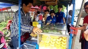 'Mango & Fruit Truck. Street food Thailand.Street Food in Bangkok.'