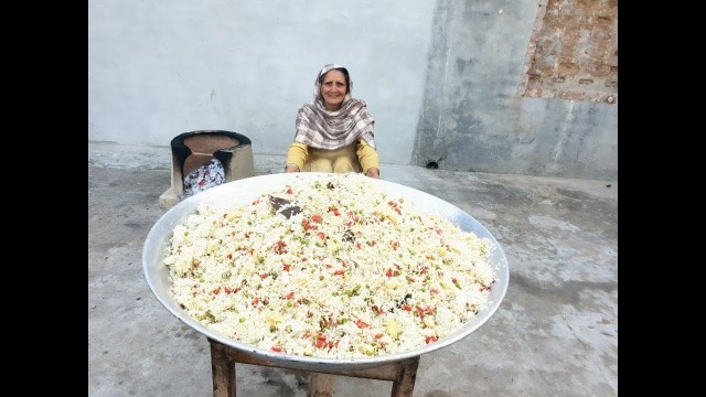 'VEG PULAO RECIPE prepared by my GRANNY | pulao recipe | veg village food | recipes'