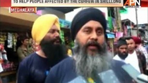 'United Sikh distributes food grains after curfew in Shillong'