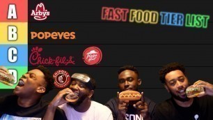 'THE ULTIMATE FAST FOOD TIER LIST'