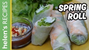 'How to make Vietnamese Fresh Spring Roll (GOI CUON) | Helen\'s Recipes'