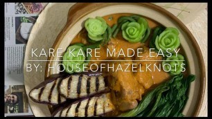 'Pork Kare-Kare Made Easy     #karekare  #lutongpinoy #pinoyfood #pinoyfave #foodcoma'