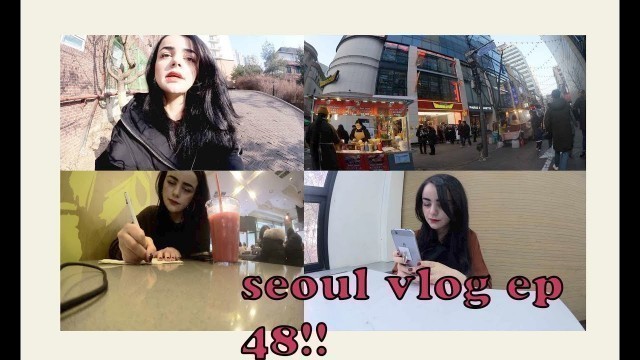 'Seoul Vlog | EP. 48 Myeongdong + street food coreano'