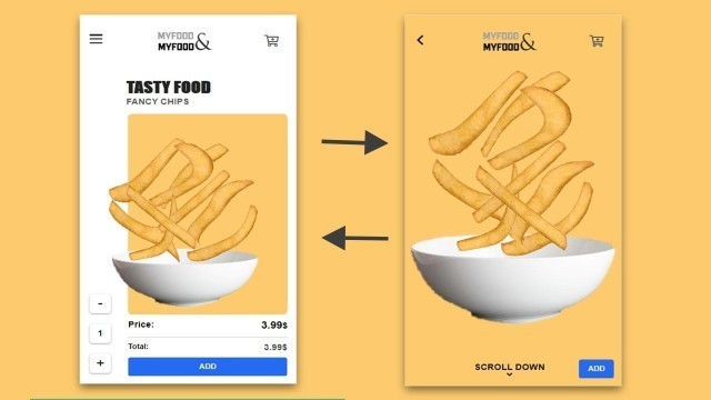 'How To Design And Animate A Food App With HTML5 CSS3 JAVASCRIPT'