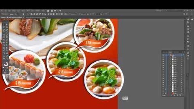 'How To Design  Food  Flyer   Illustrator Tutorial'