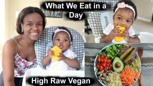 'What my Vegan Baby and I eat in a Day | Raw Food ideas'