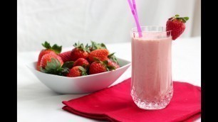 'Strawberry shake - HEALTHY FOOD - DIABETIC FOOD - How To QUICKRECIPES'