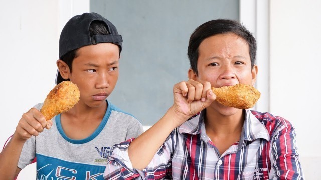 'NERF GUN FRIED CHICKEN FOOD BATTLE'