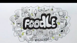 'How to draw Food doodle...It\'s a foodle..