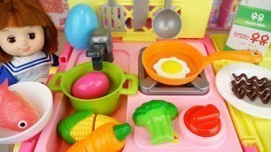 'Baby doll kitchen cart food cooking toys baby Doli play'