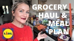 'Lidl Grocery Haul and Meal Plan December 2019'