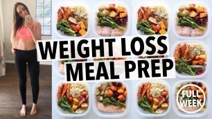 'WEIGHT LOSS MEAL PREP FOR WOMEN (1 WEEK IN 1 HOUR)'