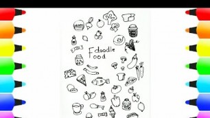 '#shorts #Doodle #그림  Doodle Art| Food Doodles| Free Hand Drawing in 2020'