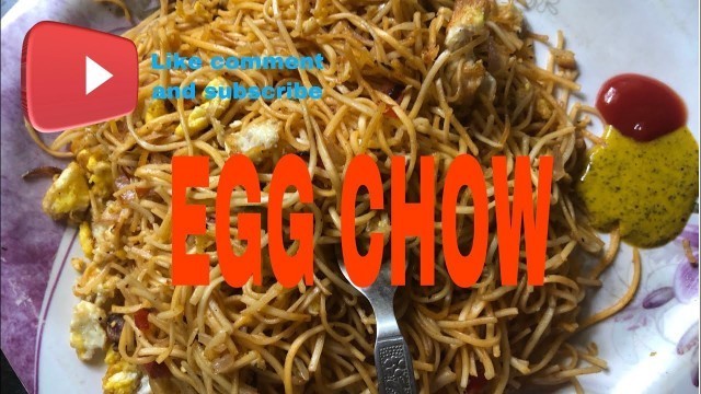 'Egg chow mein || KOLKATA BEST STREET FOOD|| Easy way to cook♥️'