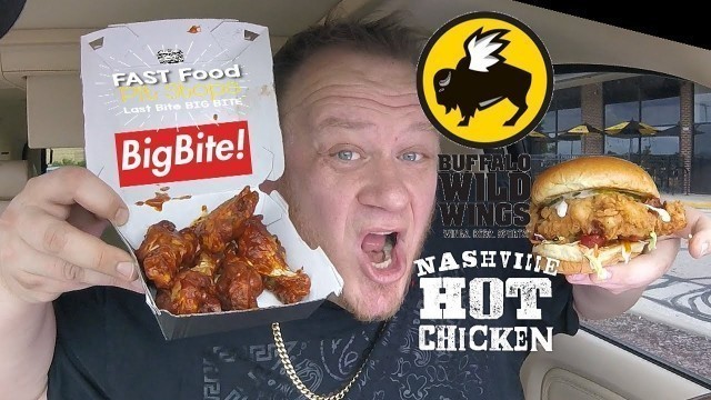 'Buffalo Wild Wings ☆NASHVILLE HOT WINGS & SANDWICH☆ Food Review!!!'