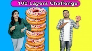 '100 LAYERS EPIC FOOD CHALLENGE | EXTREME  FOOD CHALLENGE | HUNGRY BIRDS'