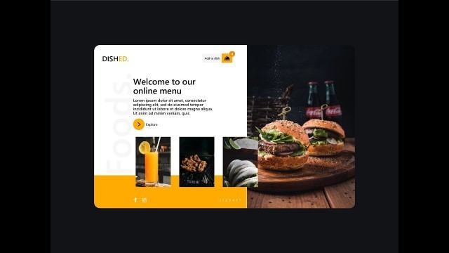 'How to UI Design in adobe XD -  Adobe XD restaurant web design tutorial,'