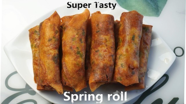 'First Time Making Spring Roll at home | Homemade Chinese Food Cooking | 第一次挑战做油炸春卷'