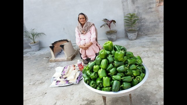 'CAPSICUM RECIPE | Shimla Mirch pakora | capsicum pakora recipe | veg recipes | veg village food'