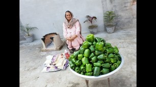 'CAPSICUM RECIPE | Shimla Mirch pakora | capsicum pakora recipe | veg recipes | veg village food'