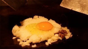 'Egg Fried Rice - Japanese Style | Teppanyaki | Japanese Food | Osaka Japan'