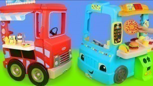 'Food Truck Toys with Kitchen Cooking & Play Doh Ice Cream for Kids'