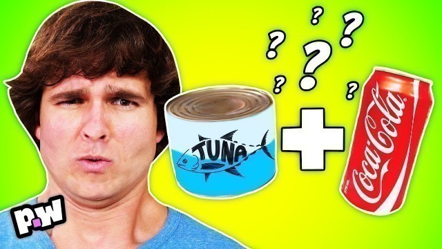 'WILL IT SODA? Weird soda combinations from hot sauce + tuna! Can you soda it? Taste test challenge'