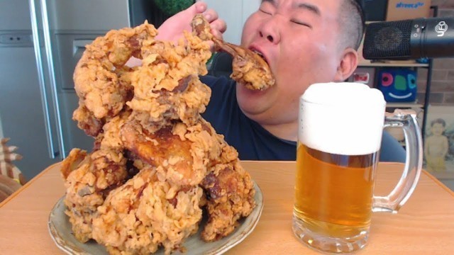 '토종닭치킨 쿡먹방 입니다. Korean Native fried chicken. Mukbang'