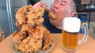 '토종닭치킨 쿡먹방 입니다. Korean Native fried chicken. Mukbang'