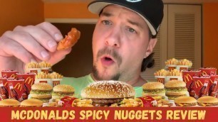 'McDonalds Spicy Nuggets and Mighty Hot Sauce Review 