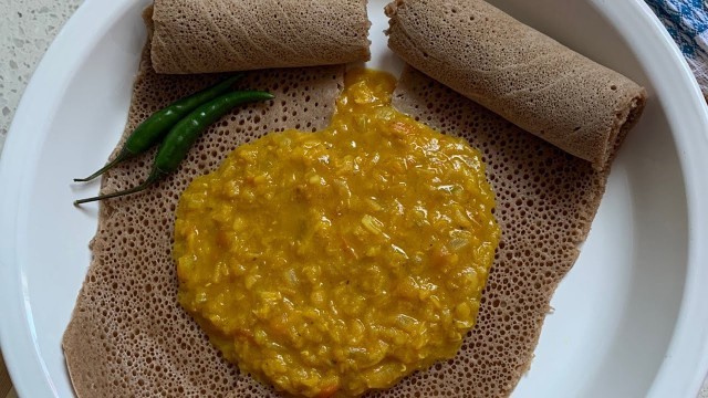 'How To Make Non-spicy Easy Red Split Lentil Stew | Ethiopian Food'