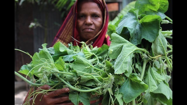 'Village Food | Without oil shak and chapa sutki | Grandmother recipes-96'