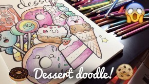 'EPIC DESSERT DOODLE! *Yummy!* | Faber Castell Pencil Illustration for kids'