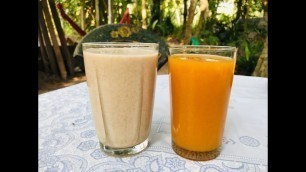 'Beli fruit juice and woodapple juice#village food recipes#village life sri lanka'