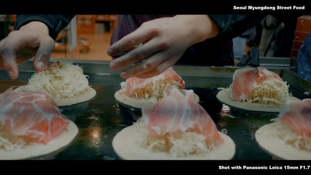 'Seoul Myeongdong street food with Panasonic G85/G80'