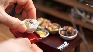 '미니어처 요리/설음식/Korean Mini Food/떡만둣국/갈비찜/나박물김치/김치만두/Miniature Cooking'